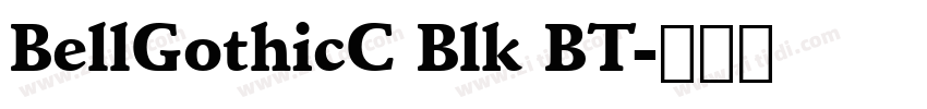 BellGothicC Blk BT字体转换 BellGothicC Blk BT字体转换